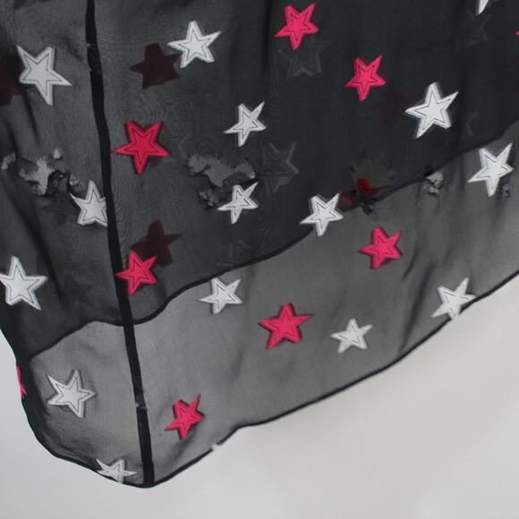 Rag & Bone Sonny Black Silk Chiffon Star-Print Dress - Picture 11 of 12